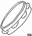 Percussion coloring page