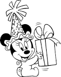 Minnie bebe para colorear - Dibujos para colorear - IMAGIXS