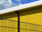 Detail, west elevation, Big Yellow Self Storage Co. Drakes Way, Swindon - via Daymix