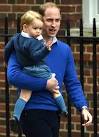 Prince William Brings Prince George to Meet Baby Sister at.