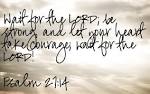 Whatever Is Lovely: Psalm 27:14 Bible Verse Art