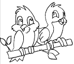 Bird coloring page