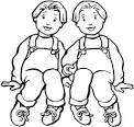 Friends coloring page