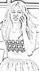Hannah Montana coloring page