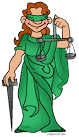 Free Criminal Justice Clip Art by Phillip Martin, Blind Justice