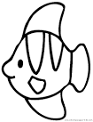 Fish coloring page