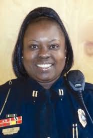 Teresa Cox. For only the second time in the history of the Goldsboro Police Department, a black female officer has been promoted to the rank of captain. - Captain_T._Cox