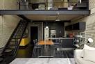 Industrial Loft Design With Brick Like Walls DigsDigs