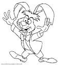 Alice in Wonderland coloring page