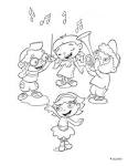 Music coloring page