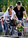 Image Gisele Bundchen, Tom Brady Bike with Kids in Boston: Pictures Picture