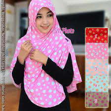 Jual Jilbab Murah - SYRIA BELAH POLKA Baru | Jilbab Syar'i Instan ...