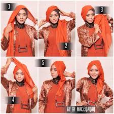 Tutorial Cara Memakai Jilbab Segi Empat Modern dan Trendy