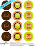 FREE Father's Day Circle tags or Cupcake Toppers!