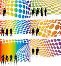 Dot, business figures vector material Download Free Vector,