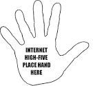 The internet high-five, oh yes we're in love