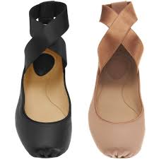 Ballet Flat With Ankle Strap In Black Patent Pinup Girl Clothing ...