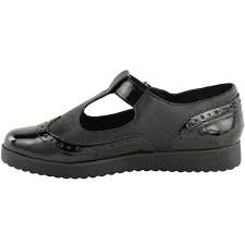 Ladies Womens Girls Flat Cut Out Dolly Geek Shoes School Work ...