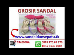 grosir sandal dan sepatu wanita - YouTube