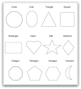 Geometric Shapes To Print, Cut, Color and Fold