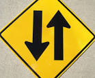 Two Way Traffic Signs 