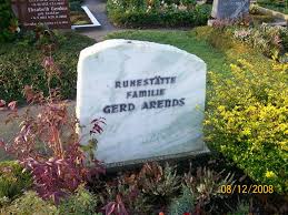 Grab von Gerd Arends (-), Friedhof Sandhorst