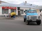 Russia - Suzdal: street scene - Zil-130 truck and kvas tank ...