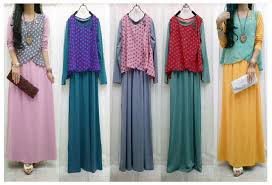 Maxi 270308 682-maxi-dress-kaos-spandex-cardigan-tencil-bunga ...