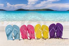 Rainbow Flip Flops Royalty Free Stock Photography - Image: 37630037