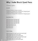 Black Eyed Peas Lyrics - LOLpig Funny Pictures