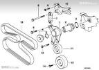 Belt Drive Water Pump/Alternator BMW 5' E34, 525tds (M51) — BMW ...