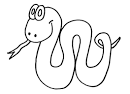 Snake coloring page