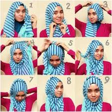 Tutorial Cara Memakai Jilbab Segi Empat Modern dan Trendy