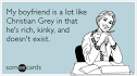 Christian Grey Fifty Shades Of Grey Erotic Boyfriend Funny Ecard