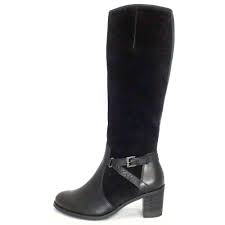 Gabor Boots | Gusto Ladies Long Boot in Black | Mozimo