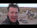12. Puncture at sunset on the road from Tupiza to Uyuni, Bolivia