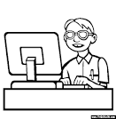 Occupations Online Coloring Pages