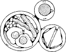 Breakfast coloring page
