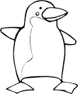 Penguin coloring page