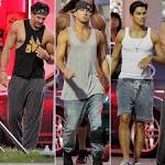 Channing Tatum and Matt Bomer on the MAGIC MIKE XXL Set | POPSUGAR.