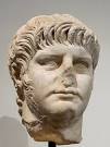 A defaced bust of Nero
