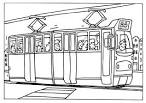 Metro Tram coloring page