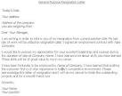 Resignation Letter - Doc Style – Doc Style