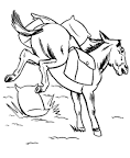 Mule coloring page