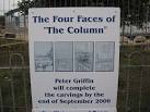 appear on the four faces of "The Column" sculpture by Peter Griffin. - via Daymix