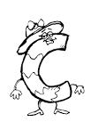 Kids-n-Fun | Coloring pages: Alphabet: C 