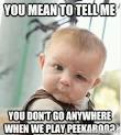 Funny baby face