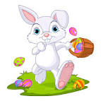 Easter 2015 Bunny Cartoons, Cake, Silhouette, Template Free.