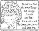 Thanks Giving coloring page