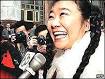 Nina Wang outside court in